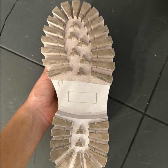 White Steve Madden Platform Loafers - Picture 3 of 4